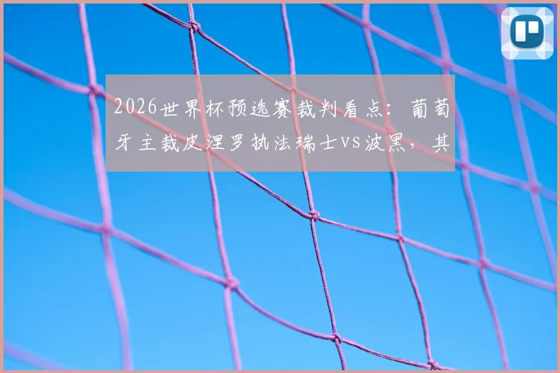 2026世界杯预选赛裁判看点：葡萄牙主裁皮涅罗执法瑞士vs波黑，其风格与判罚历史详解